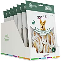 DOKAS Orejas de Conejo – Snack Premium sin Cereales 100% Conejo para Perros